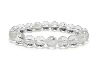 Bracciale Cristallo di Rocca AB perline 10mm