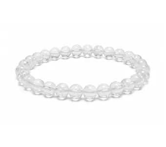 Bracciale in Cristallo di Rocca AB perle 6mm