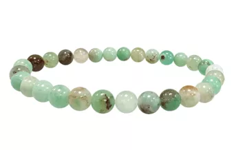 Bracciale in crisoprasio A perline da 6 mm