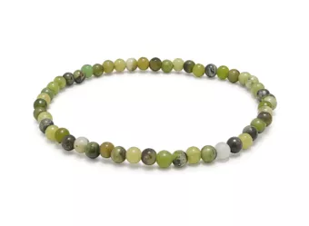 Bracciale in Crisoprasio Limone AB Perle 4 mm