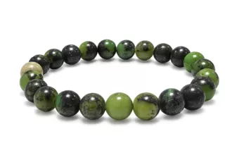 Bracciale in Crisoprasio Limone AB perle 8mm