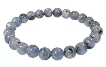 Bracciale in Cianite Blu Naturale AB perle 7.5-8.5mm
