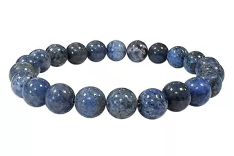 Bracciale in dumortierite con perline A da 8.5 mm