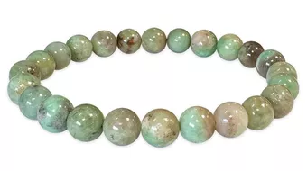 Braccialetto di smeraldi AA perline 7.5-8.5mm