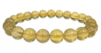 Bracciale in Fluorite Gialla AAA perle 8-9mm