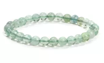 Bracciale in Fluorite Verde A perle 6mm
