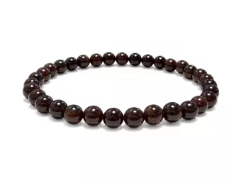 Bracciale Granato Rosso perle 6mm