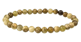 Bracciale in Granato Verde Grossularia A perle 6mm