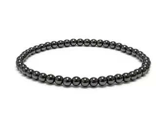 Bracciale Ematite A perle 4mm
