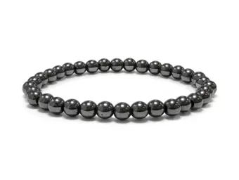 Bracciale in Ematite A Perle 6 mm