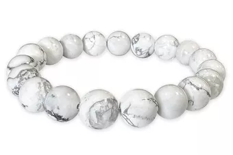 Bracciale Howlite A perle 10mm
