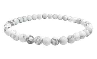 Bracciale Howlite A perle 4mm