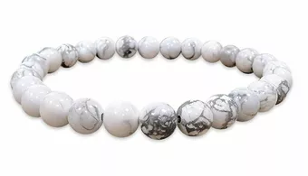 Bracciale Howlite A perle 6mm