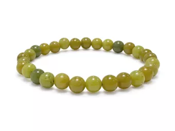 Bracciale in Giada Canadese A Perle 6 mm