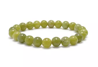 Bracciale in Giada Canadese AB Perle 8 mm