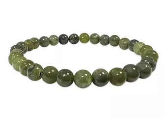 Bracciale in Giada Nefrite Qualità A Perle 6mm