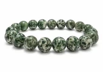 Bracciale in Giada Verde AB perle 10mm