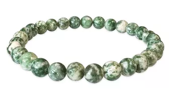 Bracciale in Giada Verde AB perle 6mm
