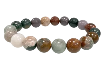 Bracciale con perline Diaspro Oceano A 10mm