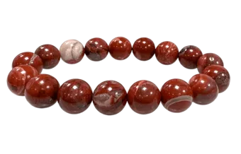 Bracciale in Diaspro Rosso AB perle 12mm