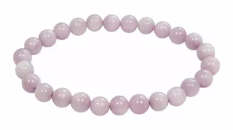 Bracciale in kunzite con perle da 6,5-7,5 mm