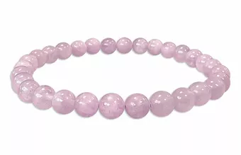 Bracciale Kunzite perline AA 5,5 mm