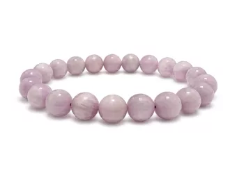 Bracciale Kunzite A+ Perline 9–10 mm