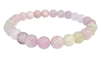 Bracciale Kunzite Perline AA multicolori 7mm