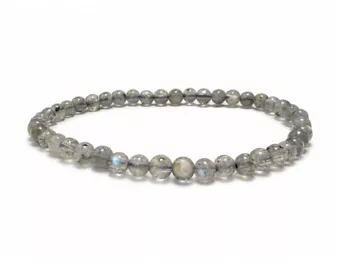 Bracciale in Labradorite A con Perle da 4-5mm
