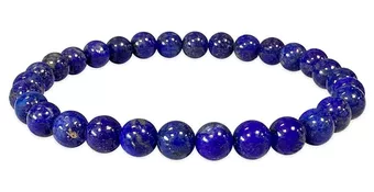 Bracciale in Lapislazzuli AAA perle 6.5-7.5mm
