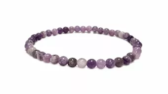 Bracciale in Lepidolite A con Perle da 4-5mm