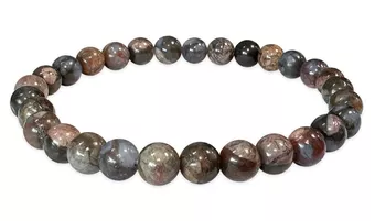 Bracciale Liberite blu A perline 6mm