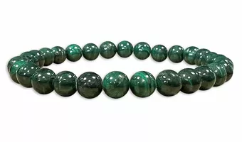 Bracciale Malachite A perline 6,5-7,5mm