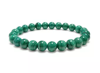 Bracciale in Malachite Chiara AA Perle 6-7 mm