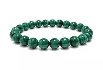 Bracciale Malachite Chiara AA Perle 8-9 mm