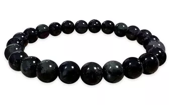 Bracciale Ossidiana Occhio Celeste Rainbow A perle 7-8mm