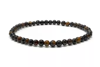 Bracciale in Occhio di Falco AB Perle 4 mm