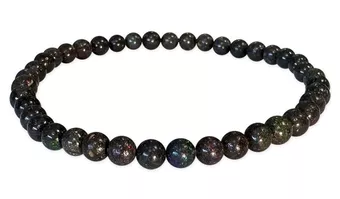 Bracciale in Opale Nero AA perle 4-5mm