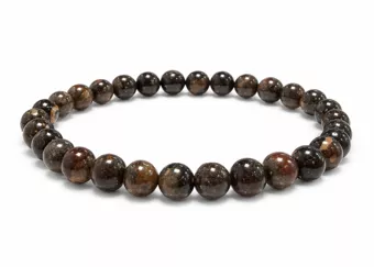 Bracciale in Opale Nera AB perle 6-7mm