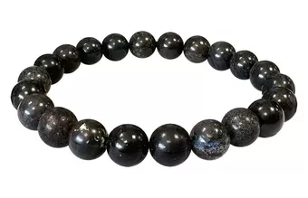 Bracciale in Opale Nero AB perle 8-9mm