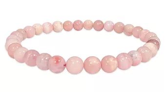 Bracciale in Opale Rosa A perle 5-6mm