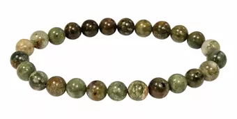 Bracciale in Opale Verde A perle 8mm