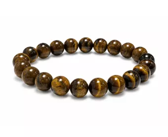 Bracciale in Occhio di Tigre AB Perle 12 mm