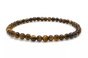 Bracciale in Occhio di Tigre A Perle 4 mm