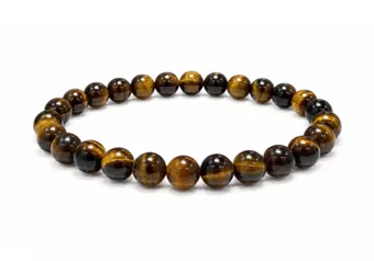 Bracciale in Occhio di Tigre AA Perle 6 mm