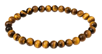 Bracciale Occhio di Tigre AAA perle 6mm
