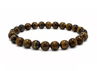 Bracciale in Occhio di Tigre AB Perle 8 mm