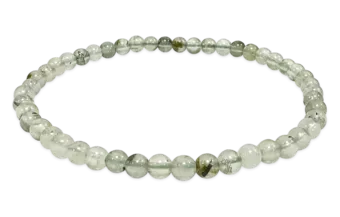 Bracciale prehnite A perles 4mm
