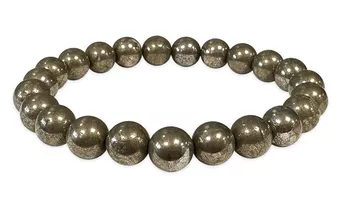 Bracciale in Pirite A perle 8mm
