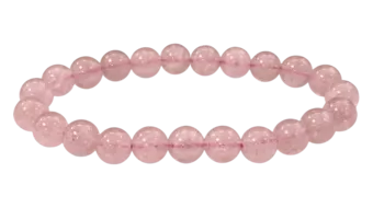 Bracciale al Quarzo Fragola ematoide A perles 8mm